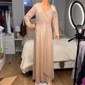 Sparkling Long Sleeve Sequin Dress